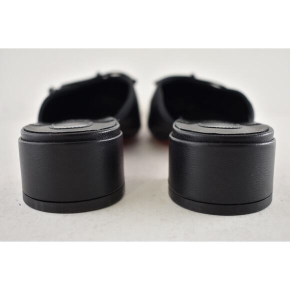 Christian Louboutin Mimiflirt 30 Black Ballet Ballerina Slide Block Heel Mule 39 - Picture 13 of 14